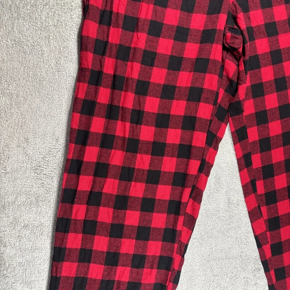 CHARTER CLUB Intimates Black Straight Leg Plaid Sleep Pants Size XXL New